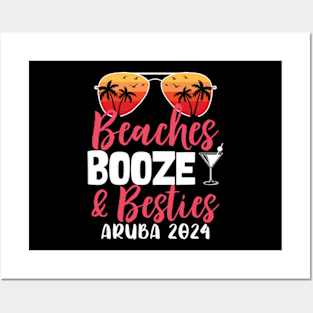 Girls Trip Beaches Booze and Besties Aruba 2024 Posters and Art